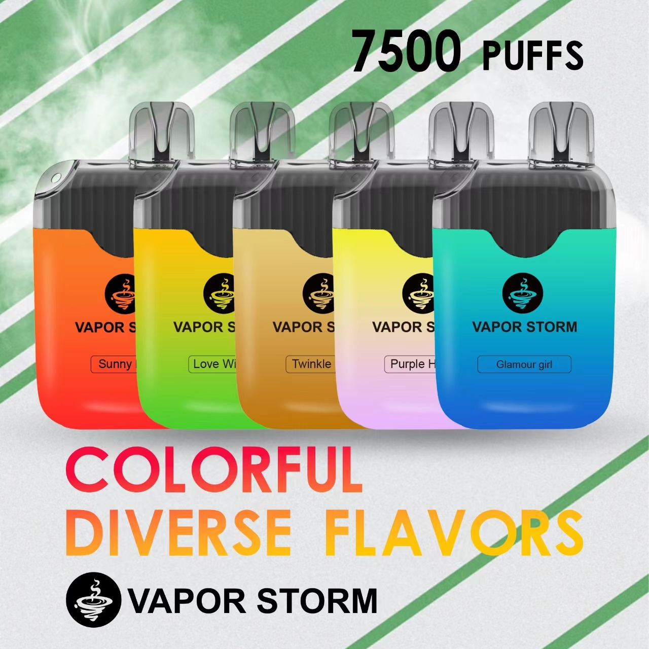 ✨壹灣現貨✨VAPOR STORM 風暴 一次性電子煙 7500PUFFS 大容量拋棄式電子煙 15ml大容量煙油 可充電